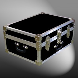 11-088 RE BLACK 24 Storage Trunk Case with Alloy Trim